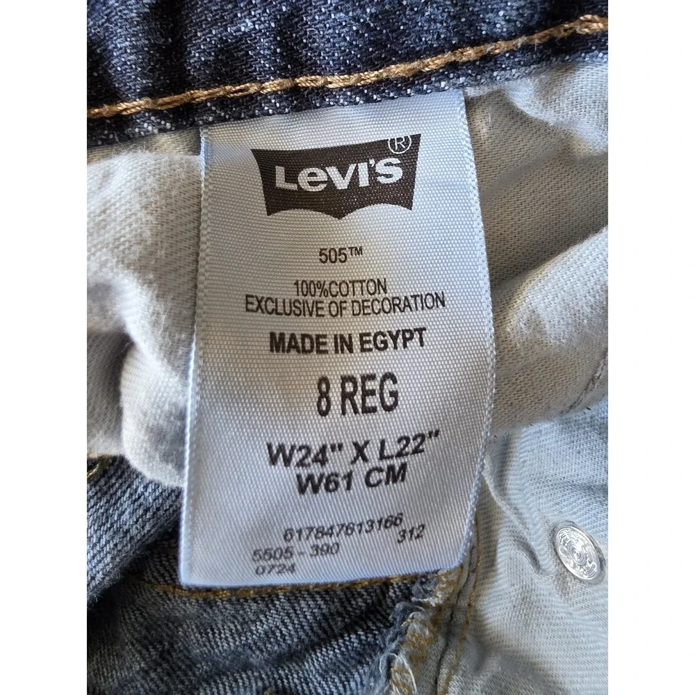 Levi's Jeans Kids Size 8 Dark Blue Denim Straight Casual Cotton Pants Trousers